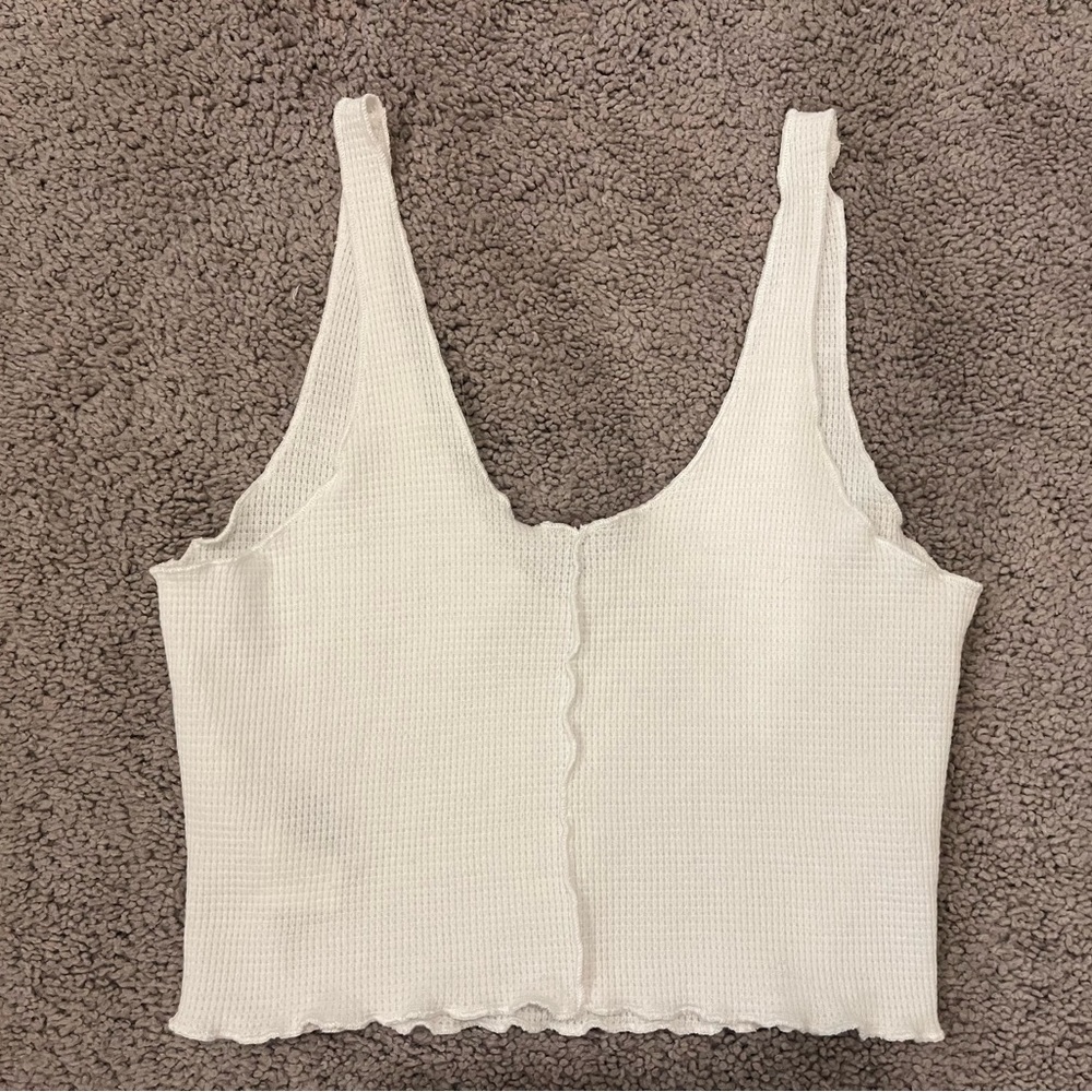 Shein White-Strapped Crop Top